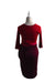 A Red Long Sleeve Dresses from Tiffany Rose in size XS for maternity. (Back View)
