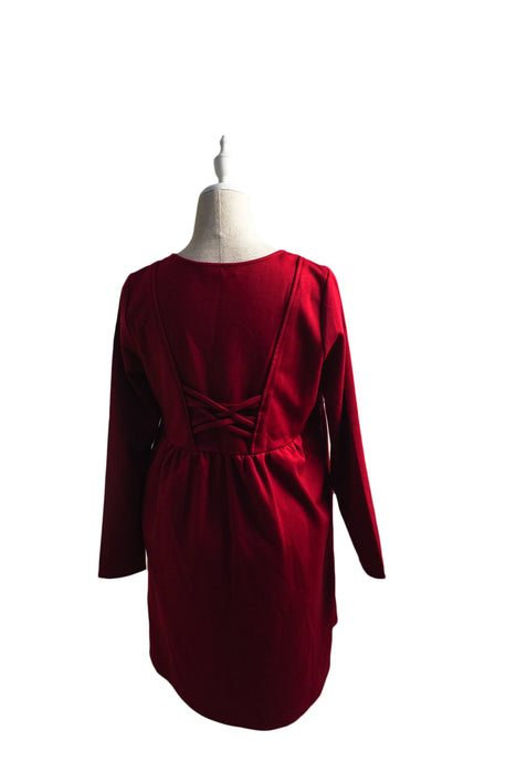 A Red Long Sleeve Dresses from Mayarya in size S for maternity. (Back View)