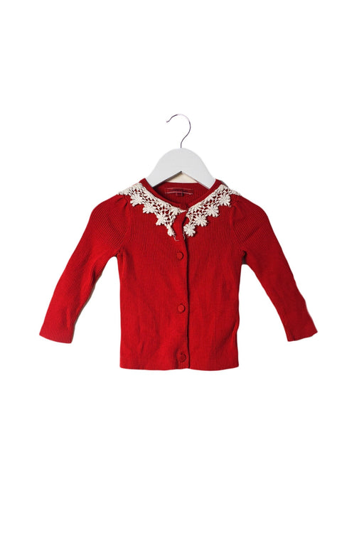 A Red Cardigans from Nicholas & Bears in size 12-18M for girl. (Front View)