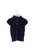 A Navy Short Sleeve Tops from Ralph Lauren in size 12-18M for girl. (Front View)