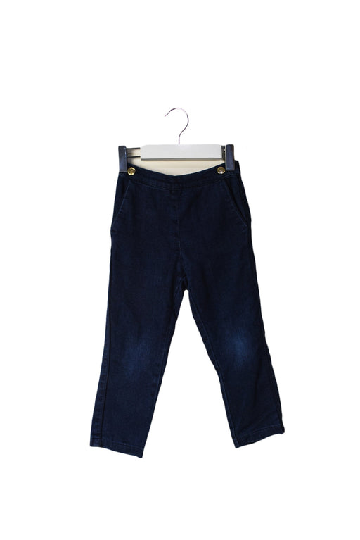 A Blue Casual Pants from Jacadi in size 3T for girl. (Front View)