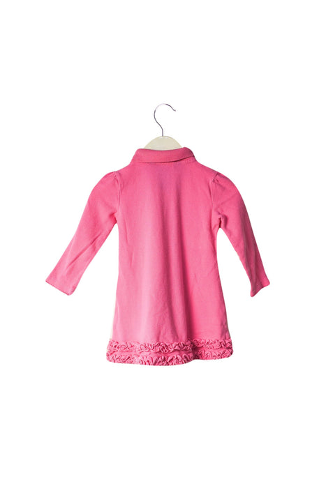 A Pink Long Sleeve Dresses from Ralph Lauren in size 6-12M for girl. (Back View)