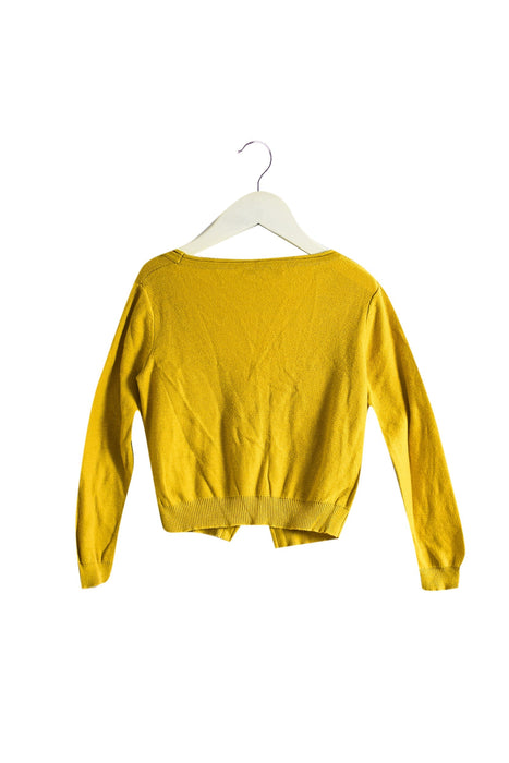 A Brown Cardigans from Bonpoint in size 6T for girl. (Back View)