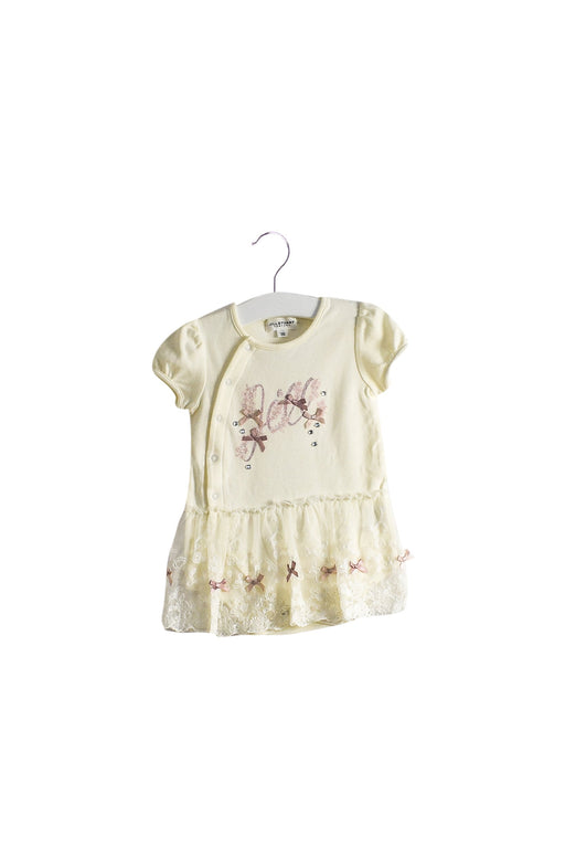 A White Short Sleeve Dresses from Jill Stuart in size 3-6M for girl. (Front View)