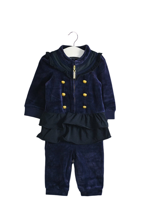 A Purple Long Sleeve Jumpsuits from Nicholas & Bears in size 6-12M for girl. (Front View)