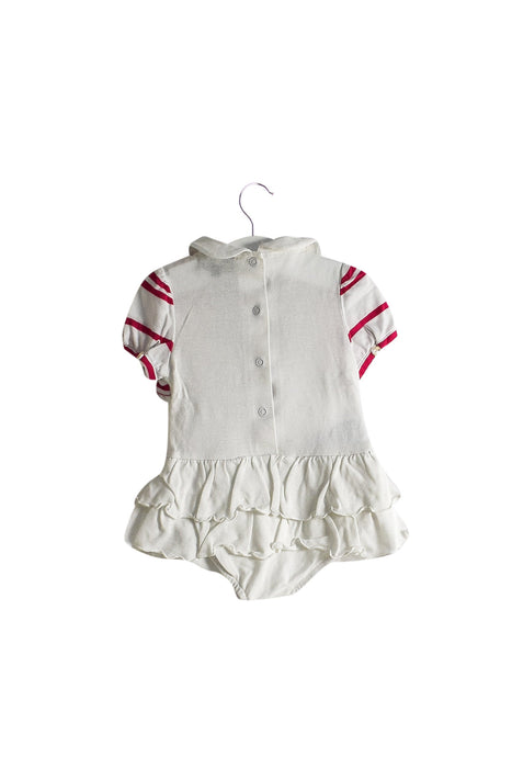 A White Short Sleeve Bodysuits from Nicholas & Bears in size 6-12M for girl. (Back View)