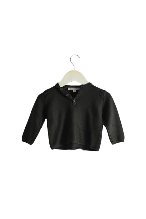 A Grey Knit Sweaters from Bonpoint in size 6-12M for neutral. (Front View)