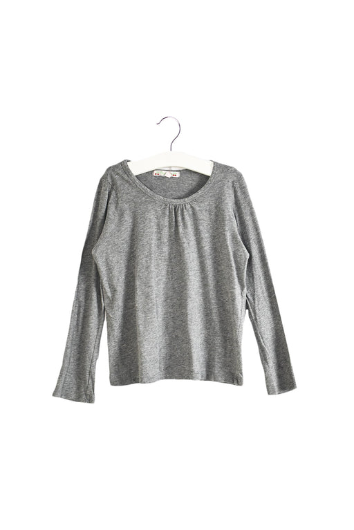 A Grey Long Sleeve Tops from Bonpoint in size 6T for girl. (Front View)