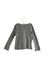 A Grey Long Sleeve Tops from Bonpoint in size 6T for girl. (Back View)