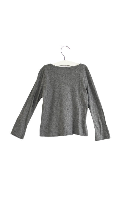A Grey Long Sleeve Tops from Bonpoint in size 6T for girl. (Back View)