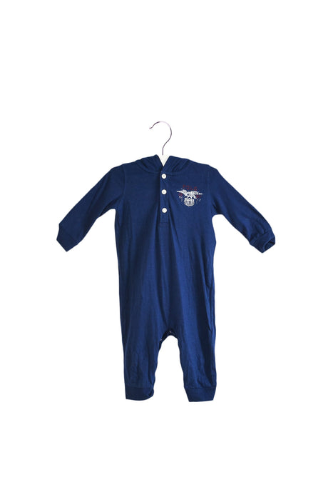 A Navy Long Sleeve Jumpsuits from Ralph Lauren in size 3-6M for boy. (Front View)