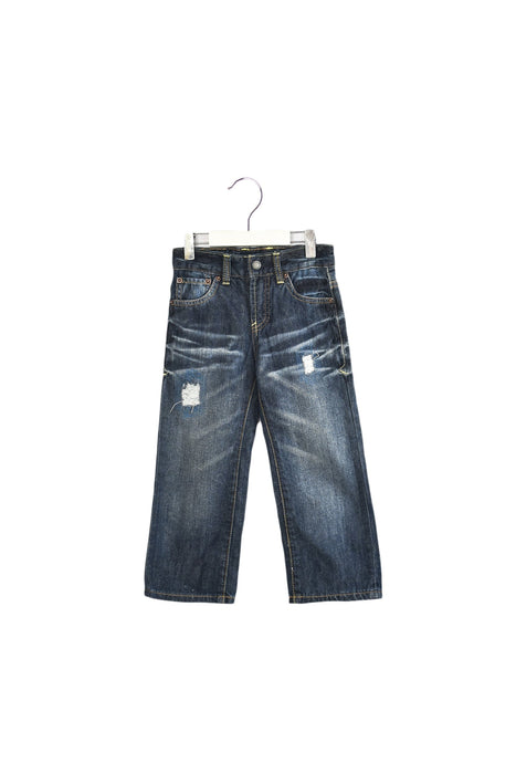 A Blue Jeans from Lucky Brand in size 4T for boy. (Front View)