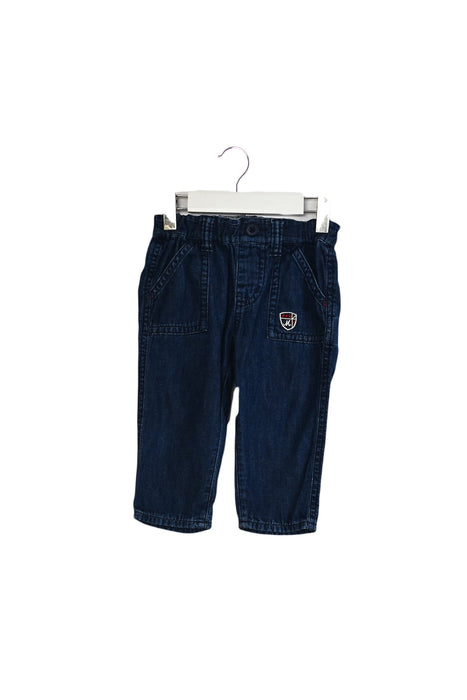 A Navy Jeans from Miki House in size 18-24M for girl. (Front View)