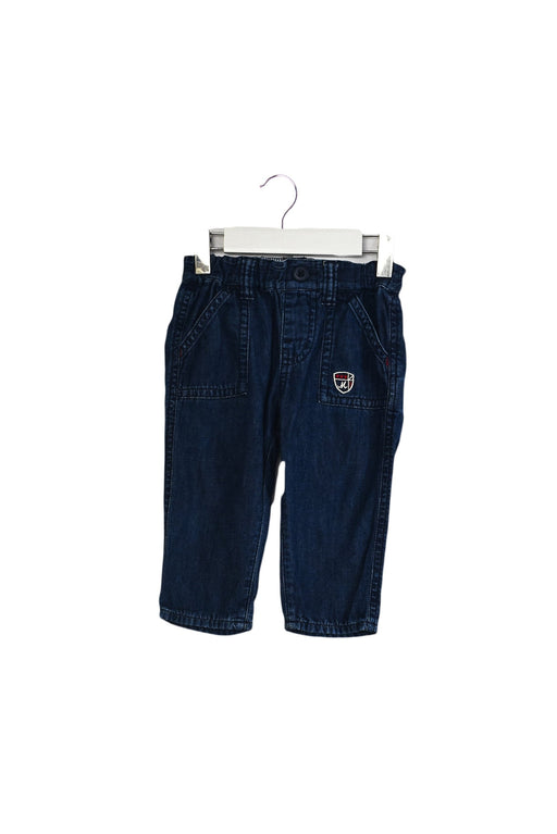 A Navy Jeans from Miki House in size 18-24M for girl. (Front View)