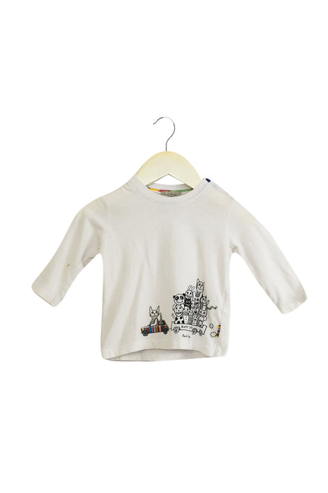 A White Long Sleeve Tops from Paul Smith in size 3-6M for boy. (Front View)