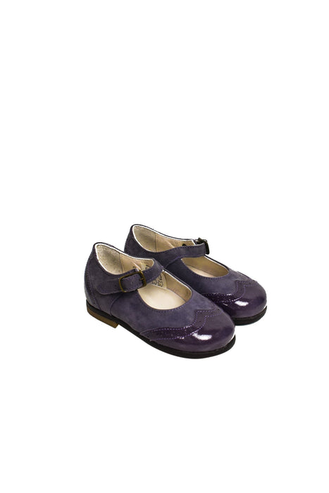 A Purple Flats from PèPè in size 12-18M for girl. (Front View)