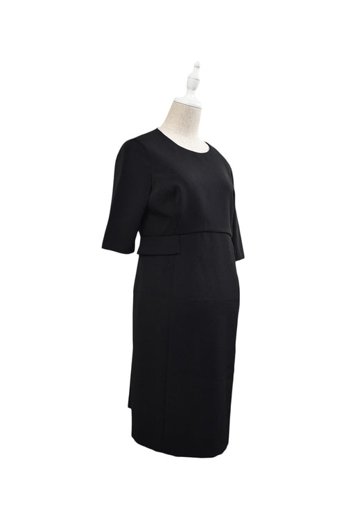 A Black Long Sleeve Dresses from Seraphine in size S for maternity. (Front View)