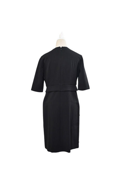 A Black Long Sleeve Dresses from Seraphine in size S for maternity. (Back View)