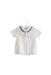 A White Short Sleeve Tops from bloomB in size 6-12M for girl. (Front View)