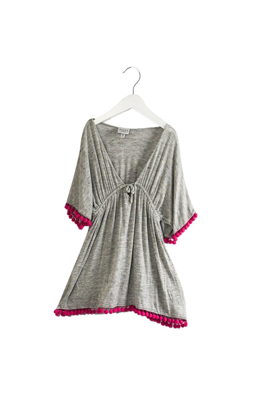 A Grey Short Sleeve Tops from Milly Minis in size 4T for girl. (Front View)
