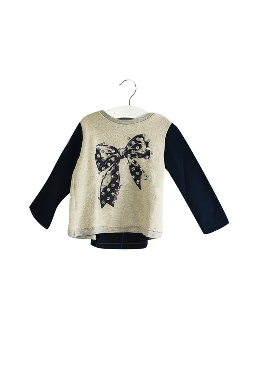 A White Long Sleeve Tops from Patrizia Pepe in size 12-18M for girl. (Front View)