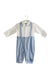 A Blue Long Sleeve Jumpsuits from Chickeeduck in size 6-12M for boy. (Front View)