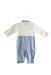 A Blue Long Sleeve Jumpsuits from Chickeeduck in size 6-12M for boy. (Back View)