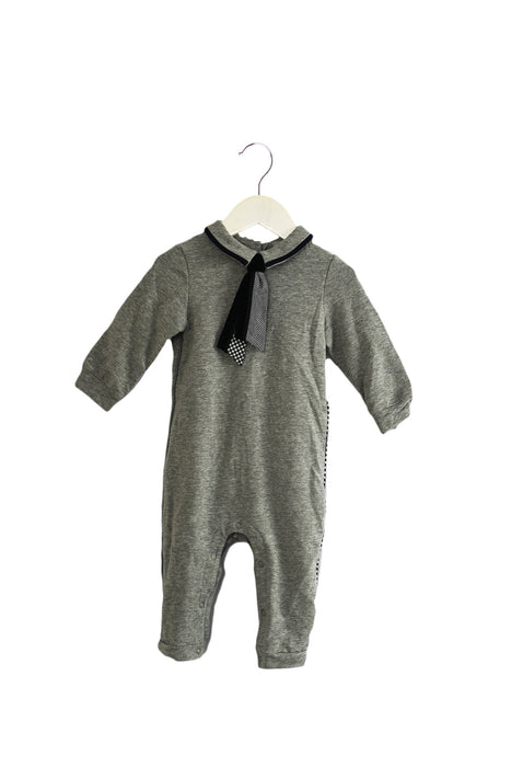 A Grey Long Sleeve Jumpsuits from Nicholas & Bears in size 12-18M for boy. (Front View)