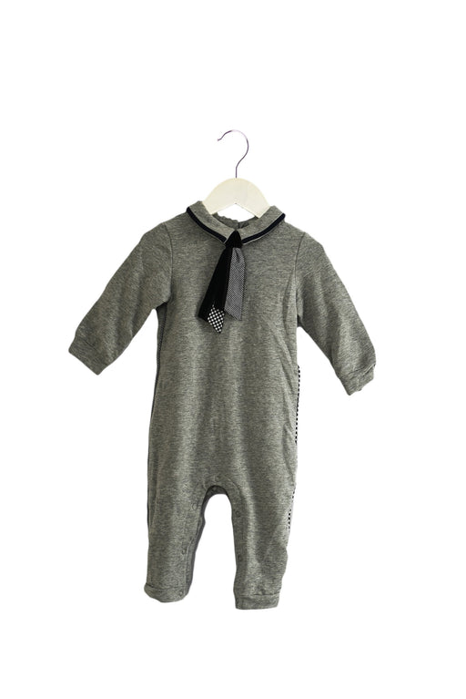 A Grey Long Sleeve Jumpsuits from Nicholas & Bears in size 12-18M for boy. (Front View)