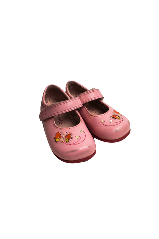 A Pink Flats from Start-Rite in size 18-24M for girl. (Front View)