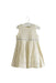 A White Sleeveless Dresses from Bout'Chou in size 6-12M for girl. (Front View)