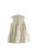 A White Sleeveless Dresses from Bout'Chou in size 6-12M for girl. (Back View)