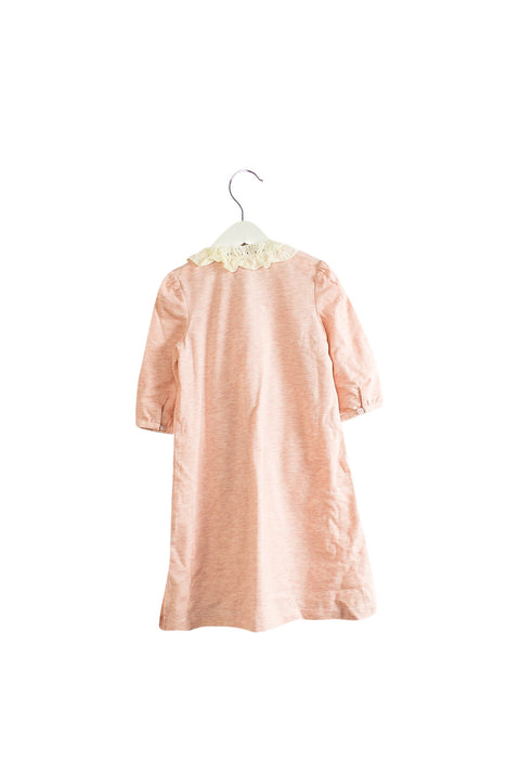 A Pink Long Sleeve Dresses from Nicholas & Bears in size 3T for girl. (Back View)