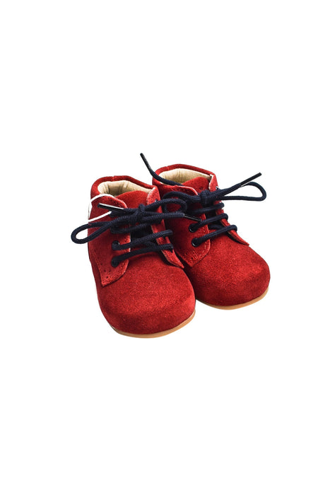 A Red Boots & Booties from Jacadi in size 6-12M for girl. (Front View)