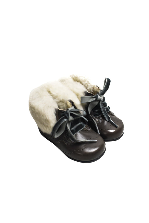 A Brown Boots & Booties from Jacadi in size 12-18M for girl. (Front View)