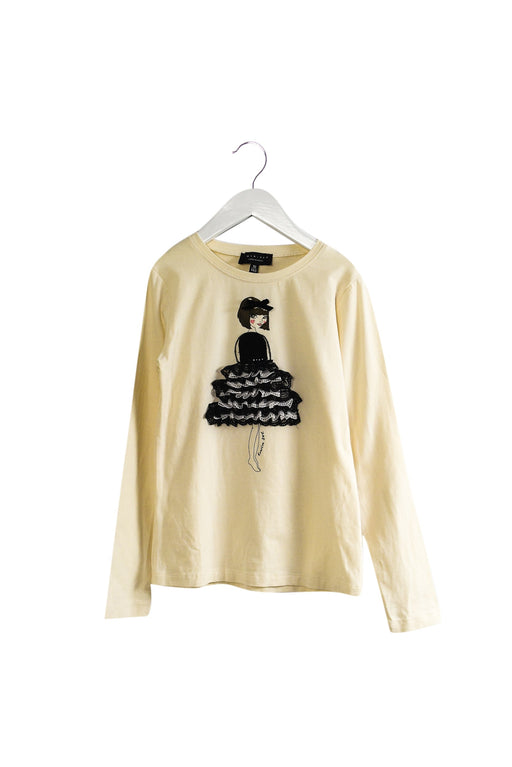 A Beige Long Sleeve Tops from TWINSET in size 10Y for girl. (Front View)