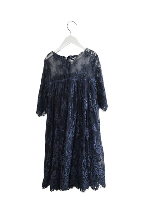 A Blue Short Sleeve Dresses from TWINSET in size 10Y for girl. (Back View)