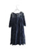 A Blue Short Sleeve Dresses from TWINSET in size 10Y for girl. (Back View)