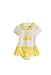 A Yellow Short Sleeve Bodysuits from Nicholas & Bears in size 12-18M for girl. (Front View)