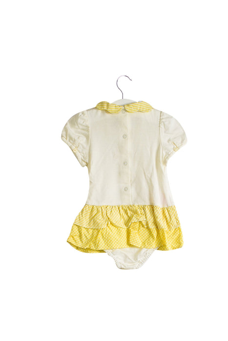 A Yellow Short Sleeve Bodysuits from Nicholas & Bears in size 12-18M for girl. (Back View)