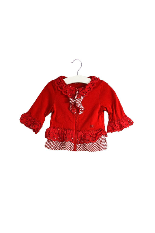 A Red Lightweight Jackets from Nicholas & Bears in size 6-12M for girl. (Front View)
