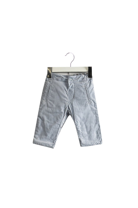 A Blue Casual Pants from Boss in size 0-3M for neutral. (Front View)