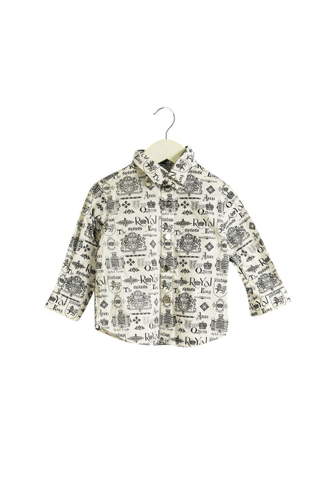 A Beige Long Sleeve Polos from Nicholas & Bears in size 12-18M for boy. (Front View)