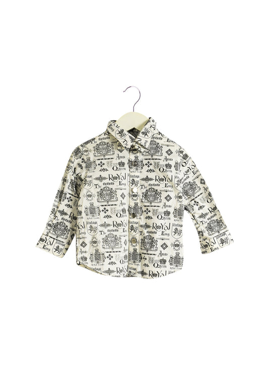 A Beige Long Sleeve Polos from Nicholas & Bears in size 12-18M for boy. (Front View)