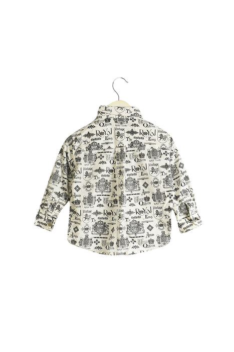 A Beige Long Sleeve Polos from Nicholas & Bears in size 12-18M for boy. (Back View)