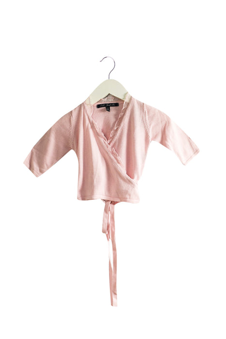 A Pink Cardigans from Lili Gaufrette in size 12-18M for girl. (Front View)
