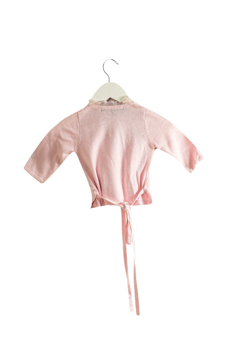 A Pink Cardigans from Lili Gaufrette in size 12-18M for girl. (Back View)