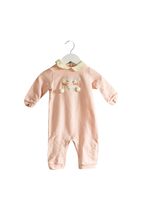 A Pink Long Sleeve Jumpsuits from Nicholas & Bears in size 3-6M for girl. (Front View)