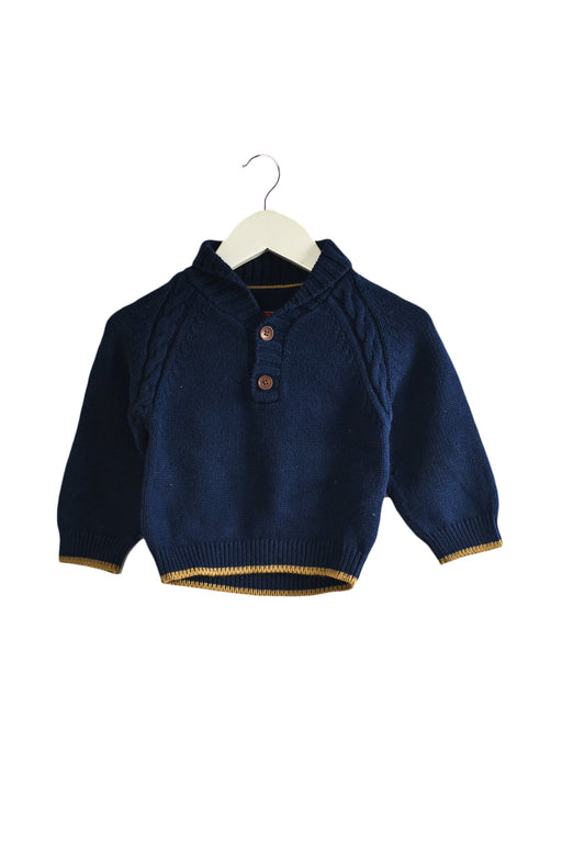 A Navy Knit Sweaters from Jacadi in size 12-18M for boy. (Front View)
