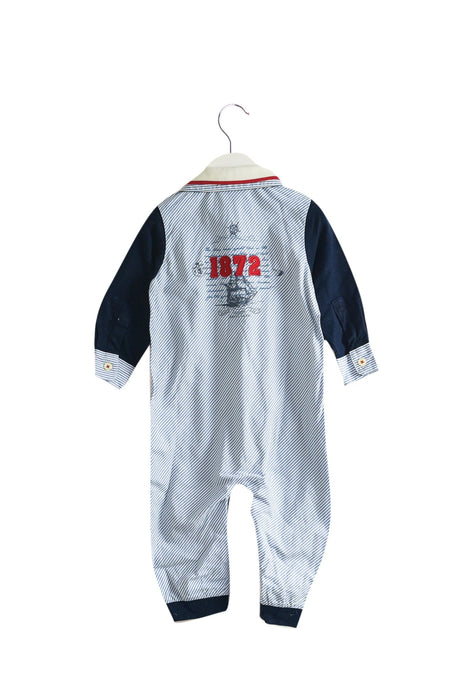 A Navy Long Sleeve Jumpsuits from Nicholas & Bears in size 6-12M for boy. (Back View)